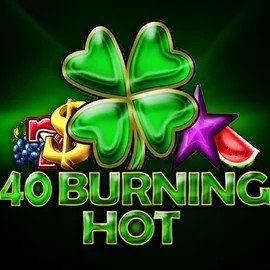 40 Burning Hot slot logo by Amusnet Interactive at Slotbox Casino40 Burning Hot