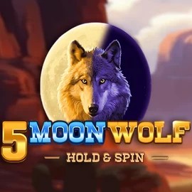 5 Moon Wolf slot logo by Apparat Gaming at Slotbox Casino5 Moon Wolf
