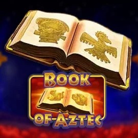 Logo of Book of Aztec from Amatic Industries at Slotbox Casino