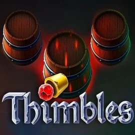 Thimbles slot logo by Evoplay at Slotbox CasinoThimbles